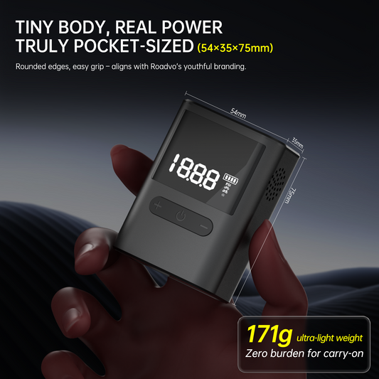 Roadvo Mini Electric Bike Pump
