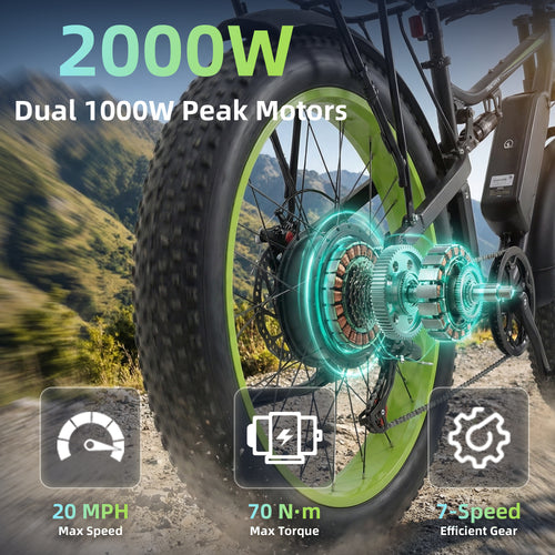 26" 7-Speed Folding Ebike