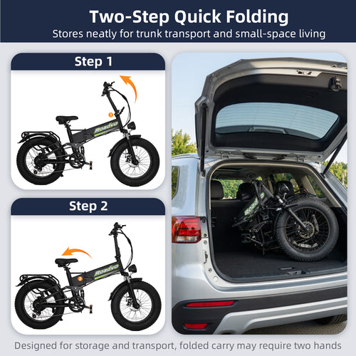 20" Fat Tire Folding E-Bike