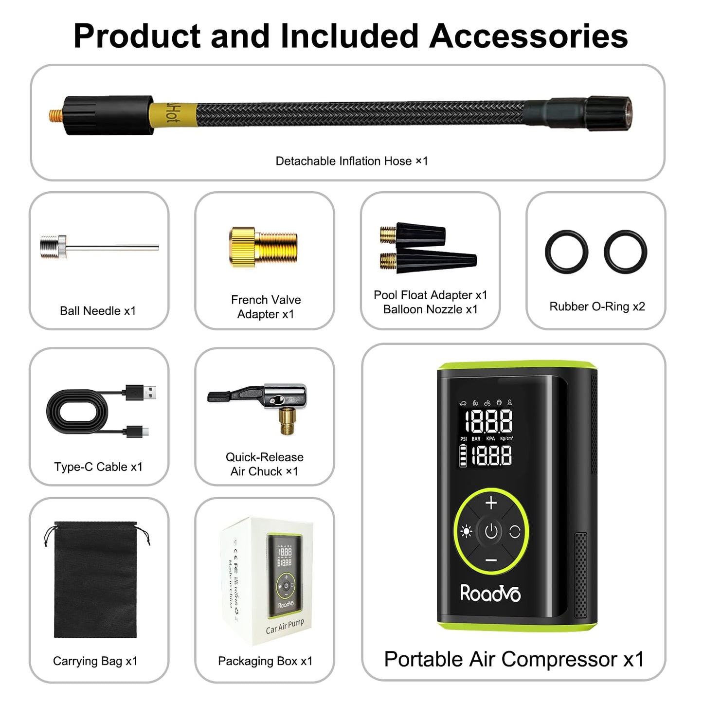 Roadvo Electric Tire Pump